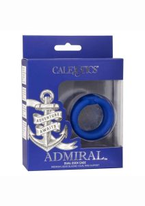 Admiral Dual Silicone Cock Ring - Blue