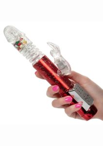 Naughty Bits Cumball Machine Thrusting Jack Rabbit Vibrator - Red