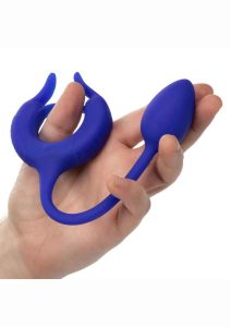 Admiral Plug and Play Weighted Silicone Cock Ring - Blue
