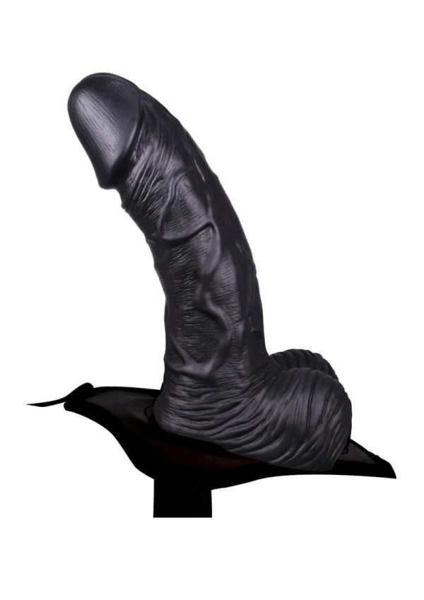 Erection Assistant Hollow Strap-On 8in - Black