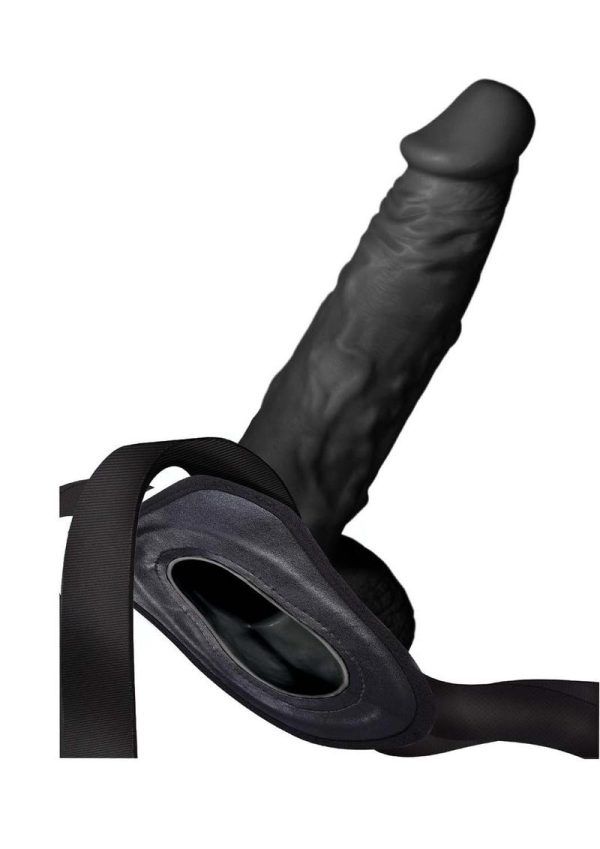 Erection Assistant Hollow Strap-On 9.5in - Black