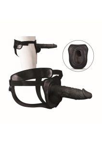 Erection Assistant Hollow Strap-On 9.5in - Black