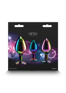 Rear Assets Aluminum Anal Plug Trainer Kit (3 pieces) - Multicolor