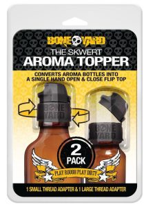 Boneyard Skwert Aroma Anal Hygiene Toppers (2 per pack) - Black