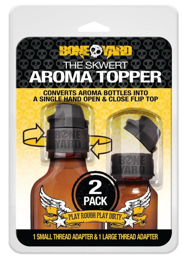 Boneyard Skwert Aroma Anal Hygiene Toppers (2 per pack) - Black