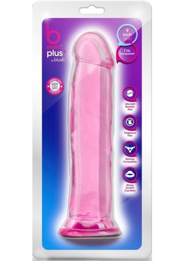 B Yours Plus Thrill n` Drill Realistic Dildo 9in - Pink