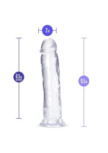B Yours Plus Thrill n` Drill Realistic Dildo 9in - Clear