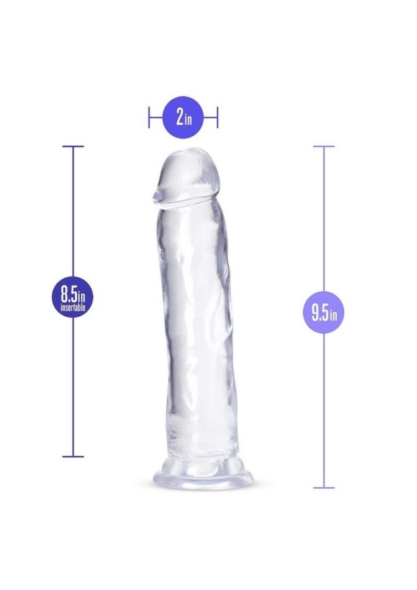B Yours Plus Thrill n` Drill Realistic Dildo 9in - Clear