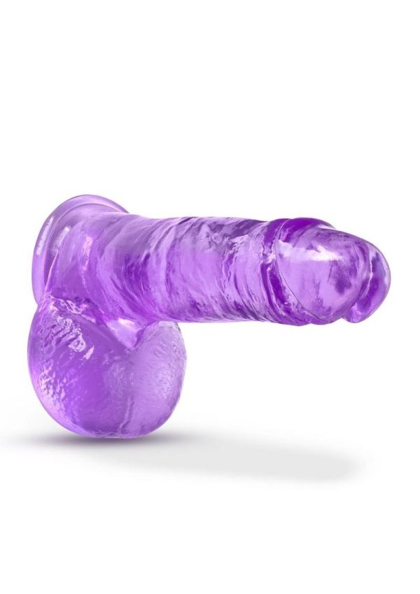 B Yours Plus Rock n` Roll Realistic Dildo with Balls 7.25in - Purple