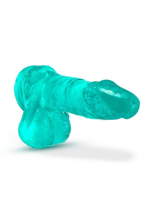 B Yours Plus Ram n` Jam Realistic Dildo with Balls 8in - Teal