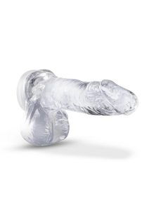 B Yours Plus Ram n` Jam Realistic Dildo with Balls 8in - Clear
