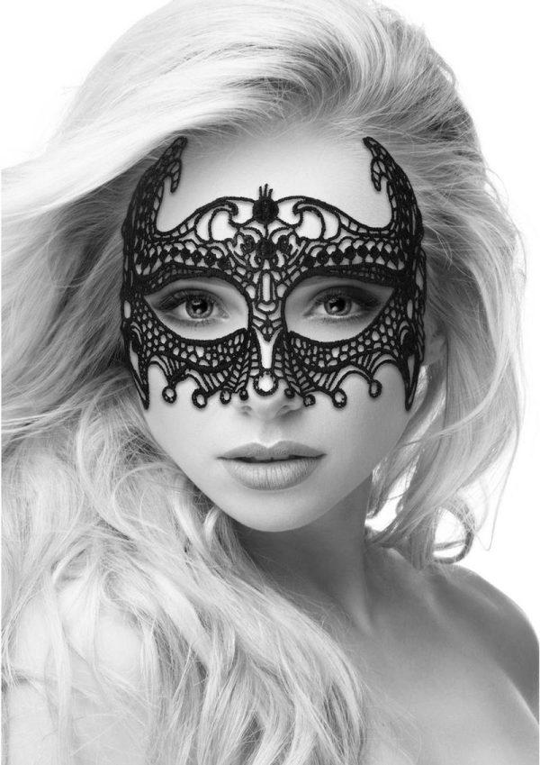 Ouch! Lace Eye-Mask Empress - Black