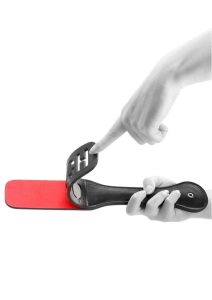 Ouch! Bonded Leather Paddle - Red/Black