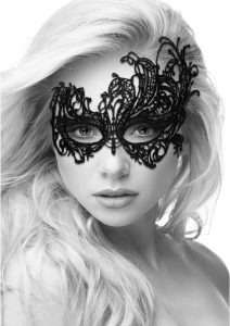Ouch! Lace Eye-Mask Royal - Black