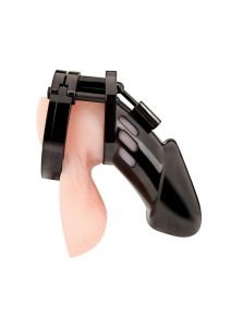 Acrylic See-thru Chastity Cage - Black