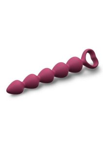 Bing Bang Silicone Anal Beads - Medium - Plum Star