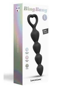 Bing Bang Silicone Anal Beads - Large - Black Onyx