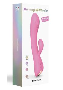 Bunny and Clyde Rechargeable Silicone Rabbit Vibrator - Pink Passion