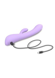 Bunny and Clyde Rechargeable Silicone Rabbit Vibrator - Viva Mauve