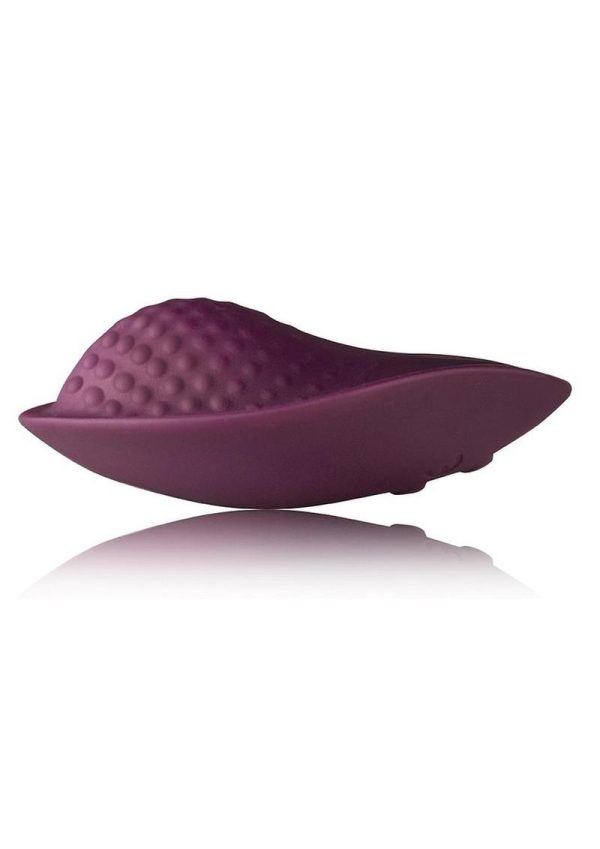 Knickerbocker Glory Rechargeable Silicone Clitoral Stimulator with Remote Control - Red/Purple