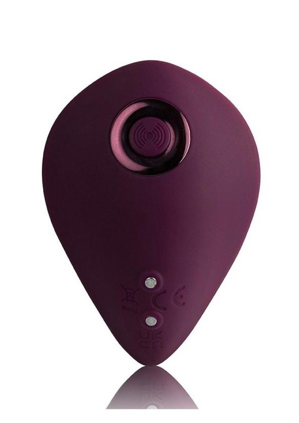 Knickerbocker Glory Rechargeable Silicone Clitoral Stimulator with Remote Control - Red/Purple