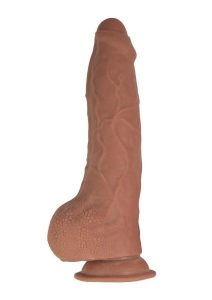 Realcocks Dual Layered Uncut Slider with Tight Balls 9.5in - Caramel