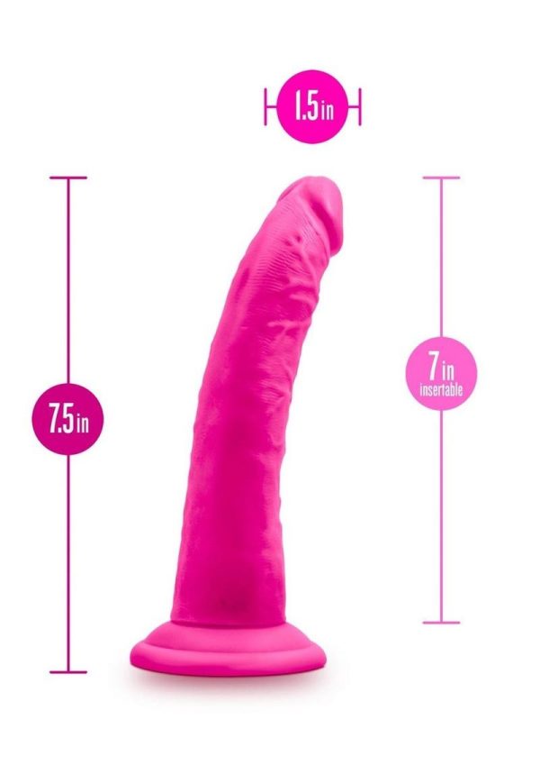 Au Naturel Bold Jack Dildo with Suction Cup 7in - Pink