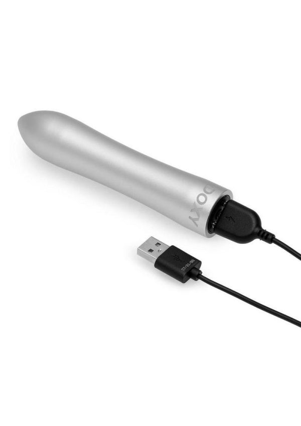 Doxy Bullet Rechargeable Aluminum Vibrator - Silver