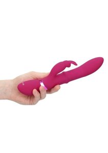 Vive Halo Rechargeable Silicone Ring Rabbit Vibrator - Pink