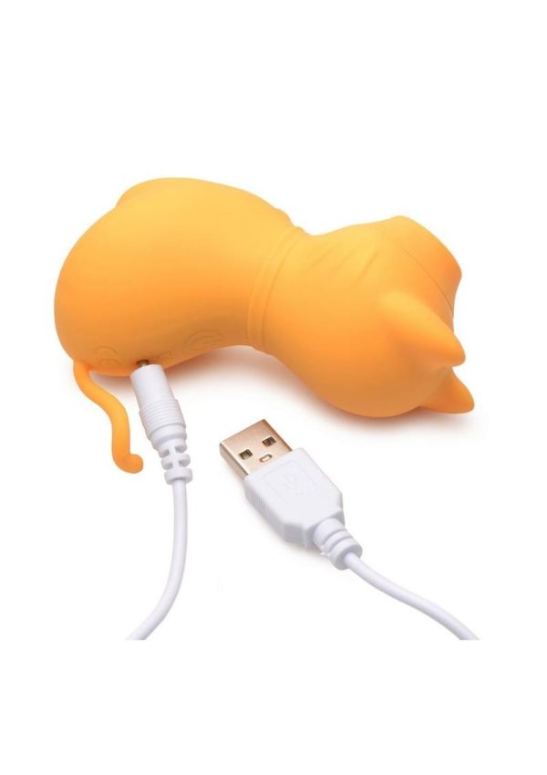 Shegasm Sucky Kitty Rechargeable Silicone Clitoral Stimulator - Orange