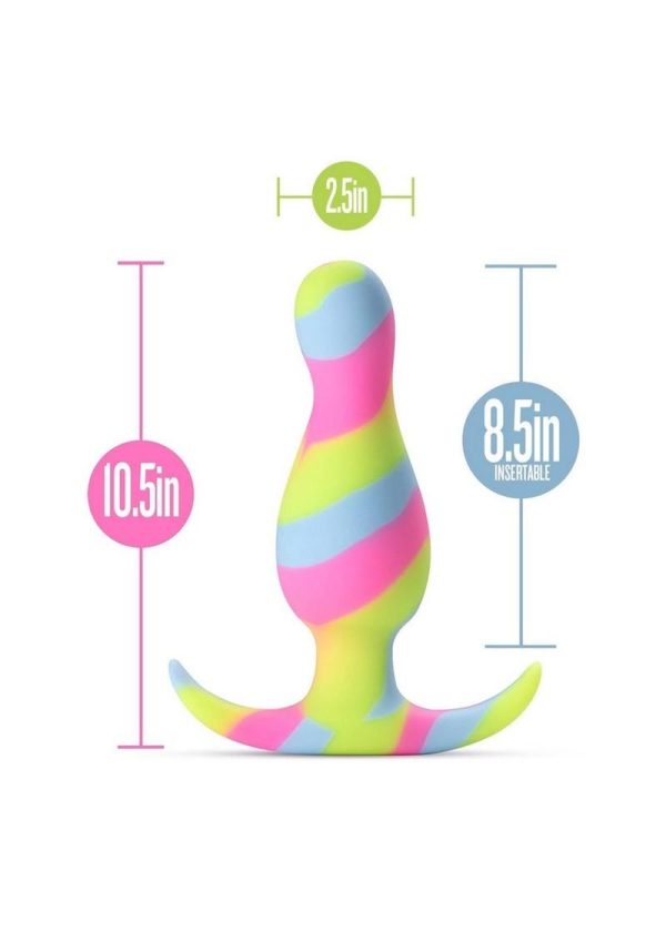 Avant Kaleido Lime Silicone Anal Plug - Multicolor