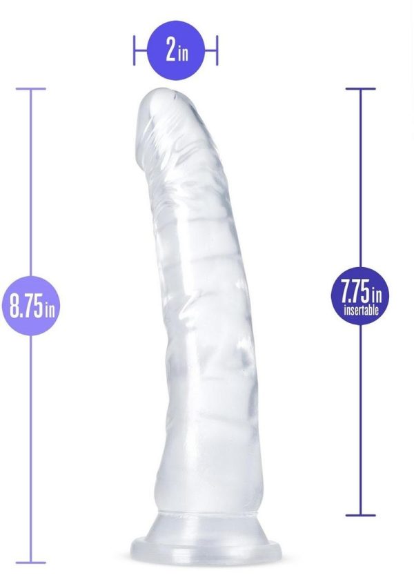 B Yours Diamond Glisten Dildo 8.75in - Clear