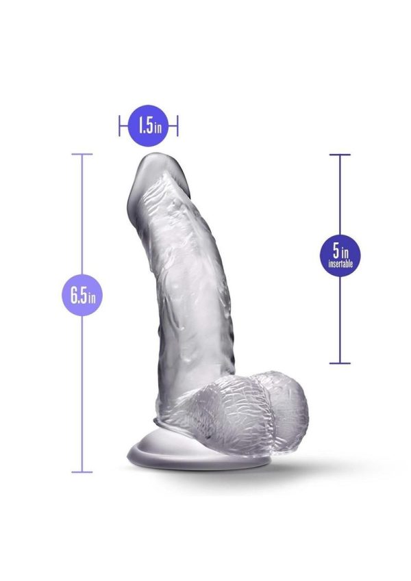 B Yours Diamond Sparkle Dildo 6.5in - Clear