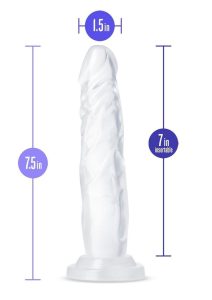 B Yours Diamond Crystal Dildo 7.5in - Clear