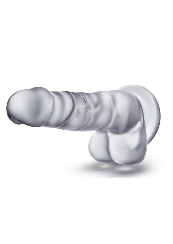 B Yours Diamond Quartz Dildo 7.5in - Clear