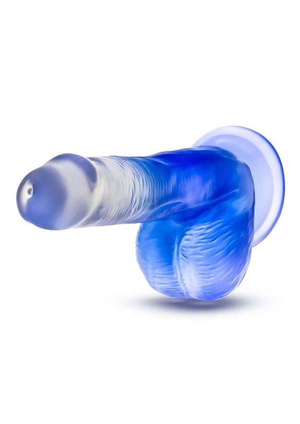 B Yours Stilla Blue Dildo 6in - Blue/Clear