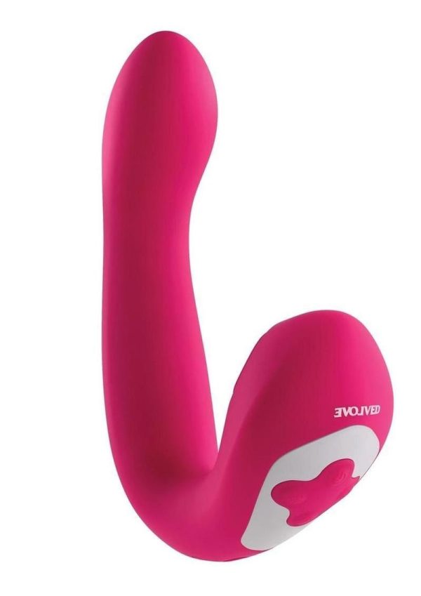 Buck Wild Rechargeable Silicone G-Spot Vibrator - Pink
