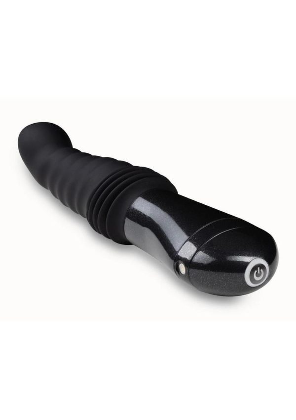 Temptasia Lazarus Rechargeable Silicone Thrusting Dildo - Black