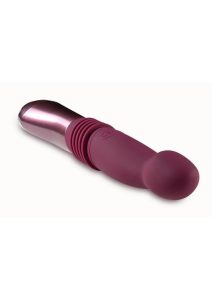 Temptasia Trixie Rechargeable Silicone Thrusting Dildo - Wine