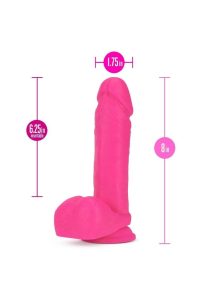 Neo Dual Density Dildo 8in - Neon Pink