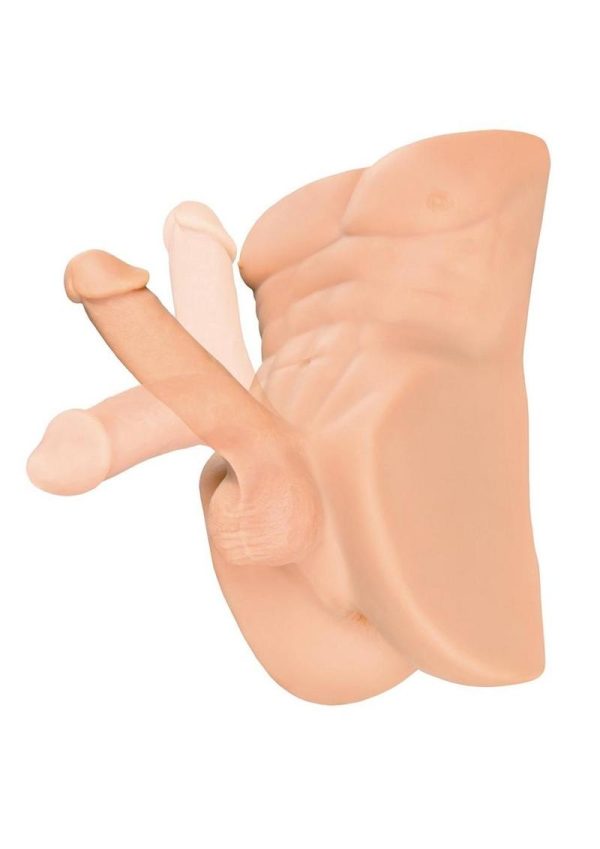 PDX Plus Perfect Ride Posable Male Masturbator - Vanilla