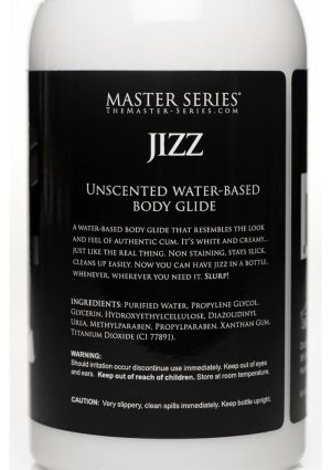Master Series Jizz Unscented Water Based Lubricant 16oz