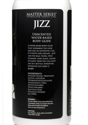 Master Series Jizz Unscented Water Based Lubricant 34oz
