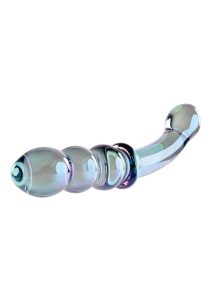 Gender X Lustrous Galaxy Wand Glass Dildo - Multicolor