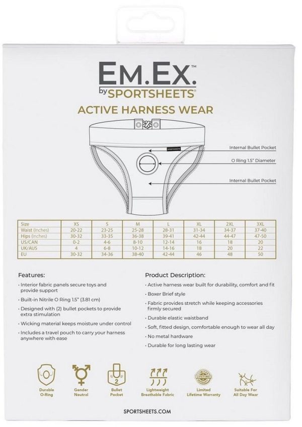 EM EX Fit Harness Corset - XLarge - Black