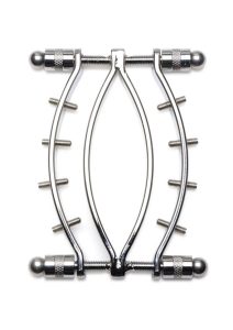 Master Series Spread `Em Poker Stainless Steel Labia Clamp with Adjustable Pressure Screws