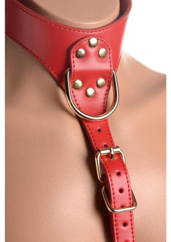 Strict Female Chest Harness - Medium/Large - Red