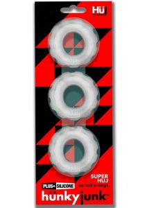 Hunkyjunk HUJ Cockrings (3 Pack) - Clear Ice