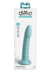 Dillio Platinum Wild Thing Silicone Dildo 7in - Teal