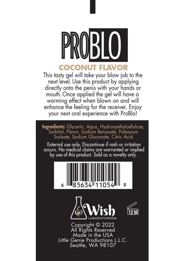 ProBlo Oral Pleasure Flavored Gel 1.5oz - Coconut